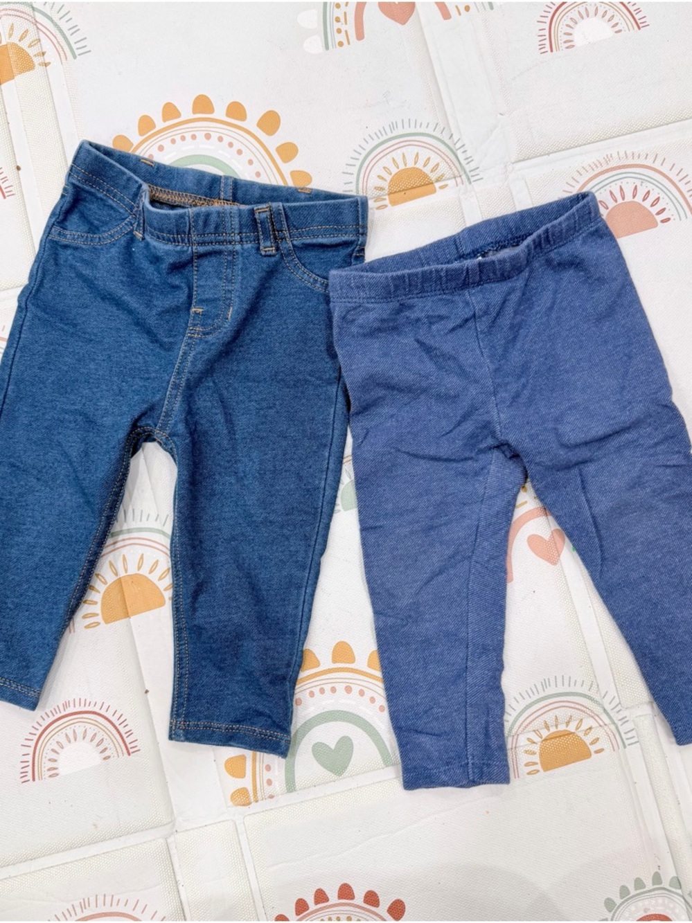 Toddler Stretch Knit Leggings - Blue (2-Pack)